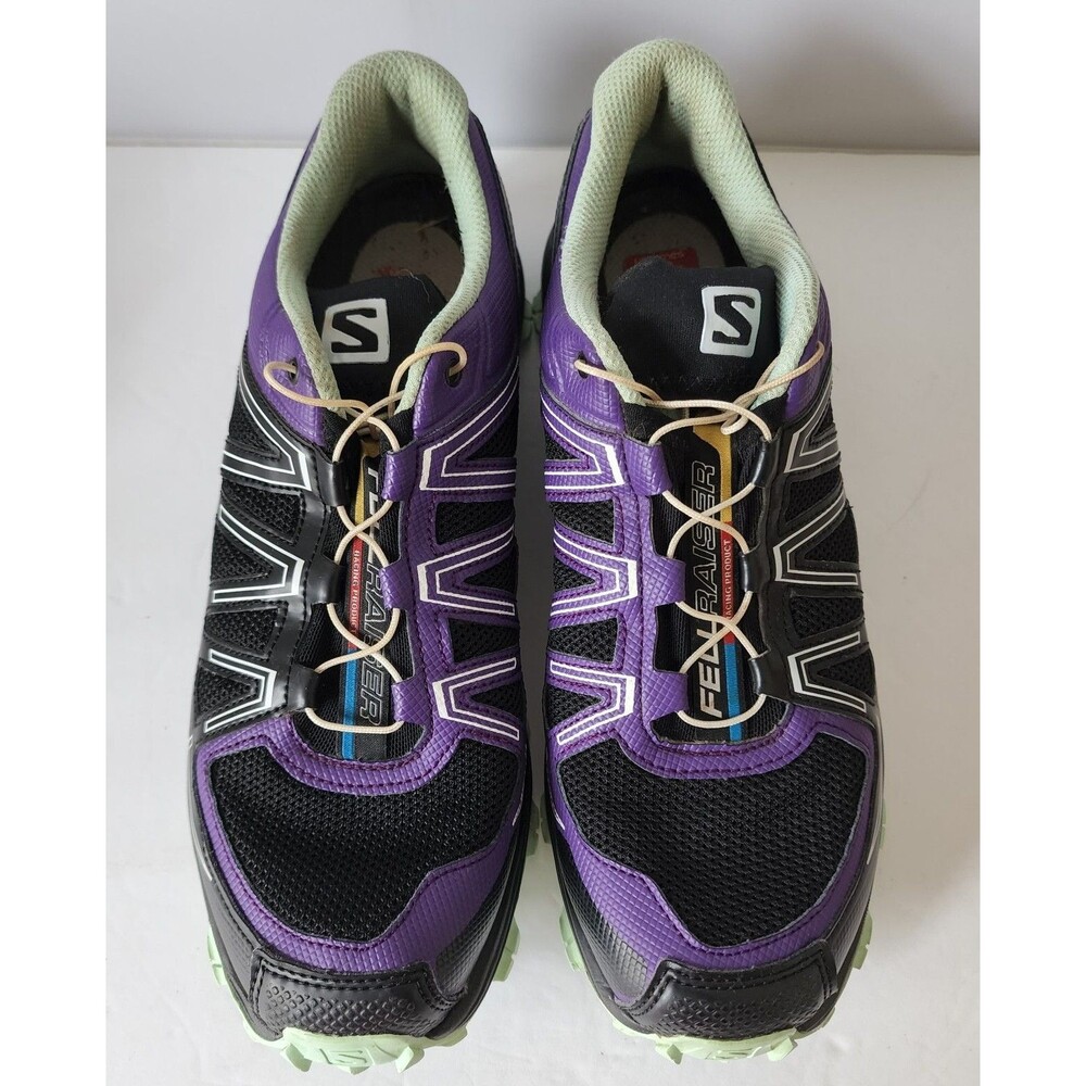 Salomon Shoes Women Fellraiser Contragrip Hiking Low Sneakers 352947 Purple sz 9
